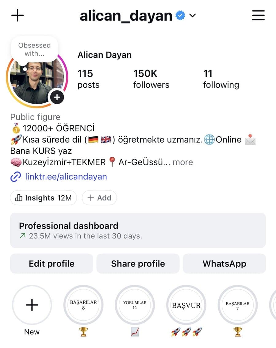 @alican_dayan — 150K takipçi
