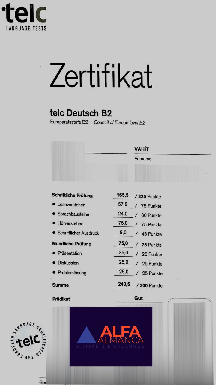 Öğrenci başarı sertifikası
