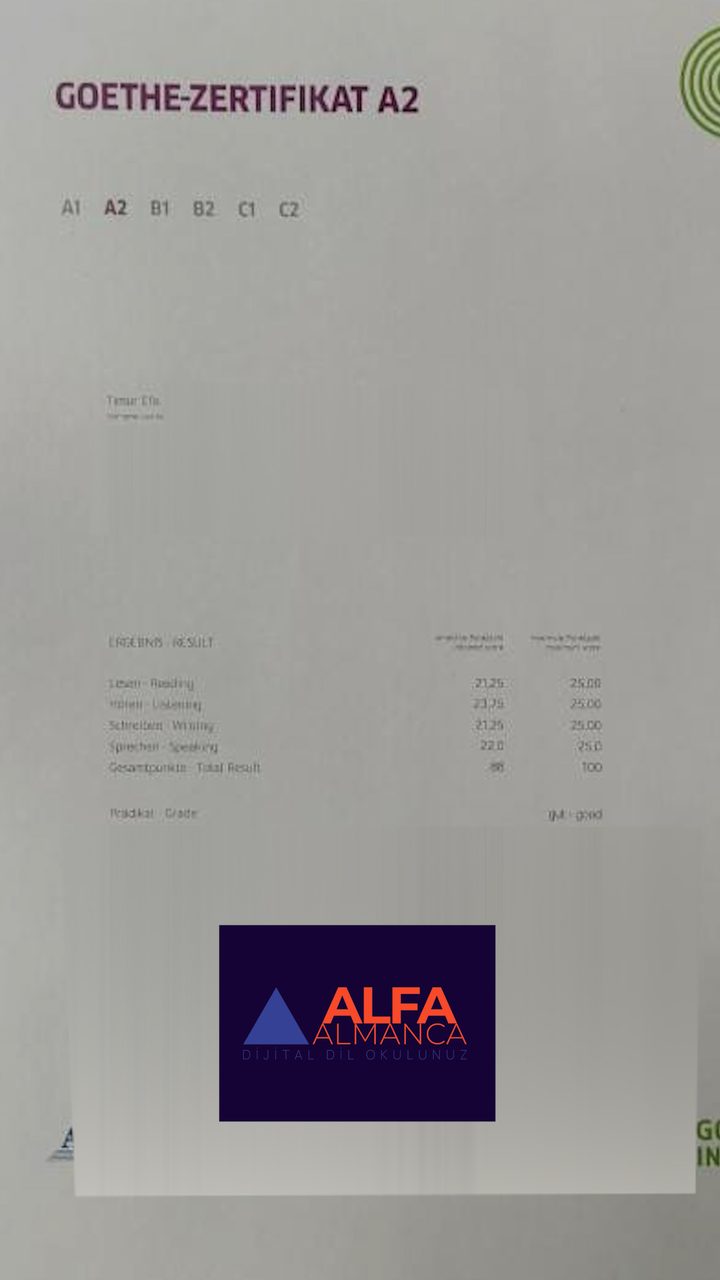 Öğrenci başarı sertifikası