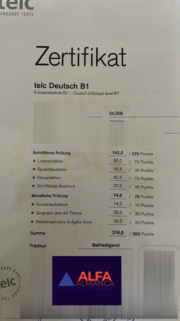 Öğrenci başarı sertifikası
