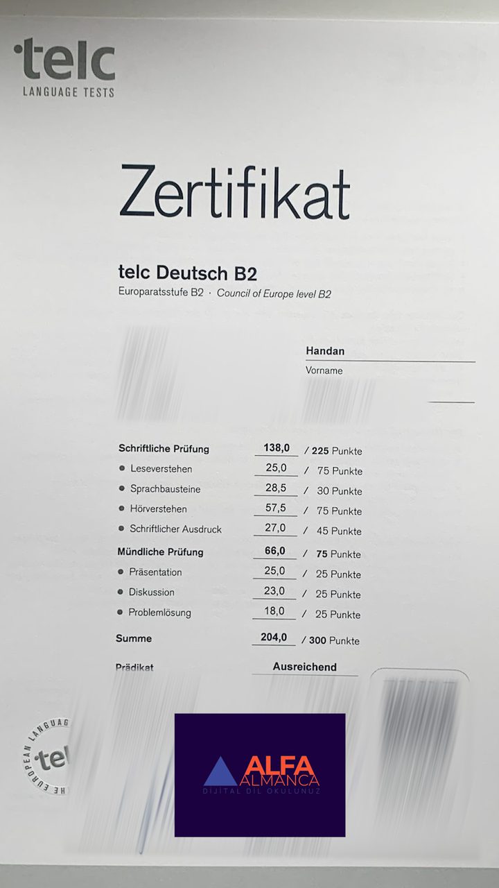 Öğrenci başarı sertifikası