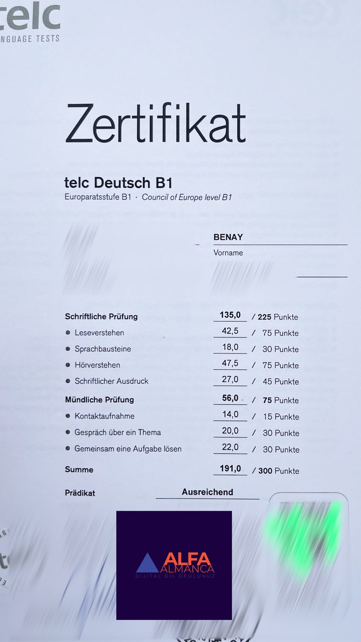 Öğrenci başarı sertifikası