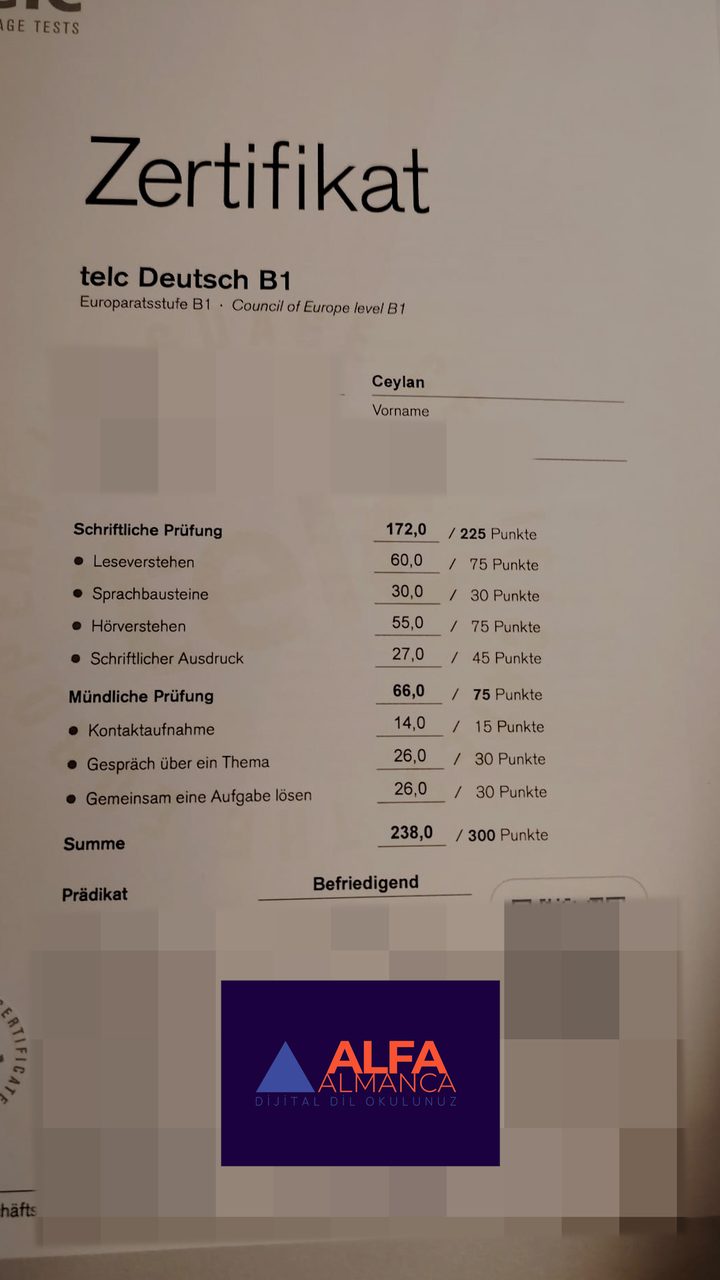Öğrenci başarı sertifikası