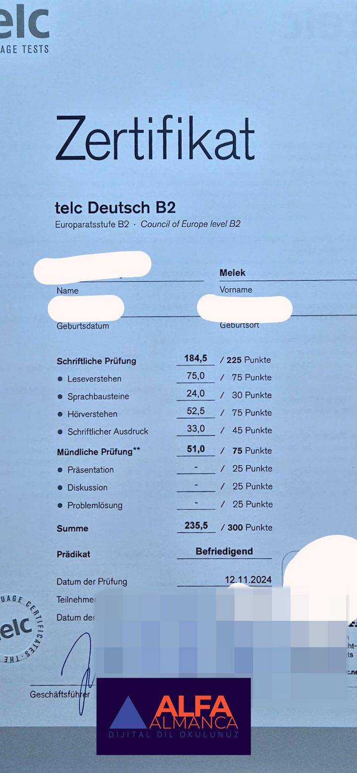 Öğrenci başarı sertifikası